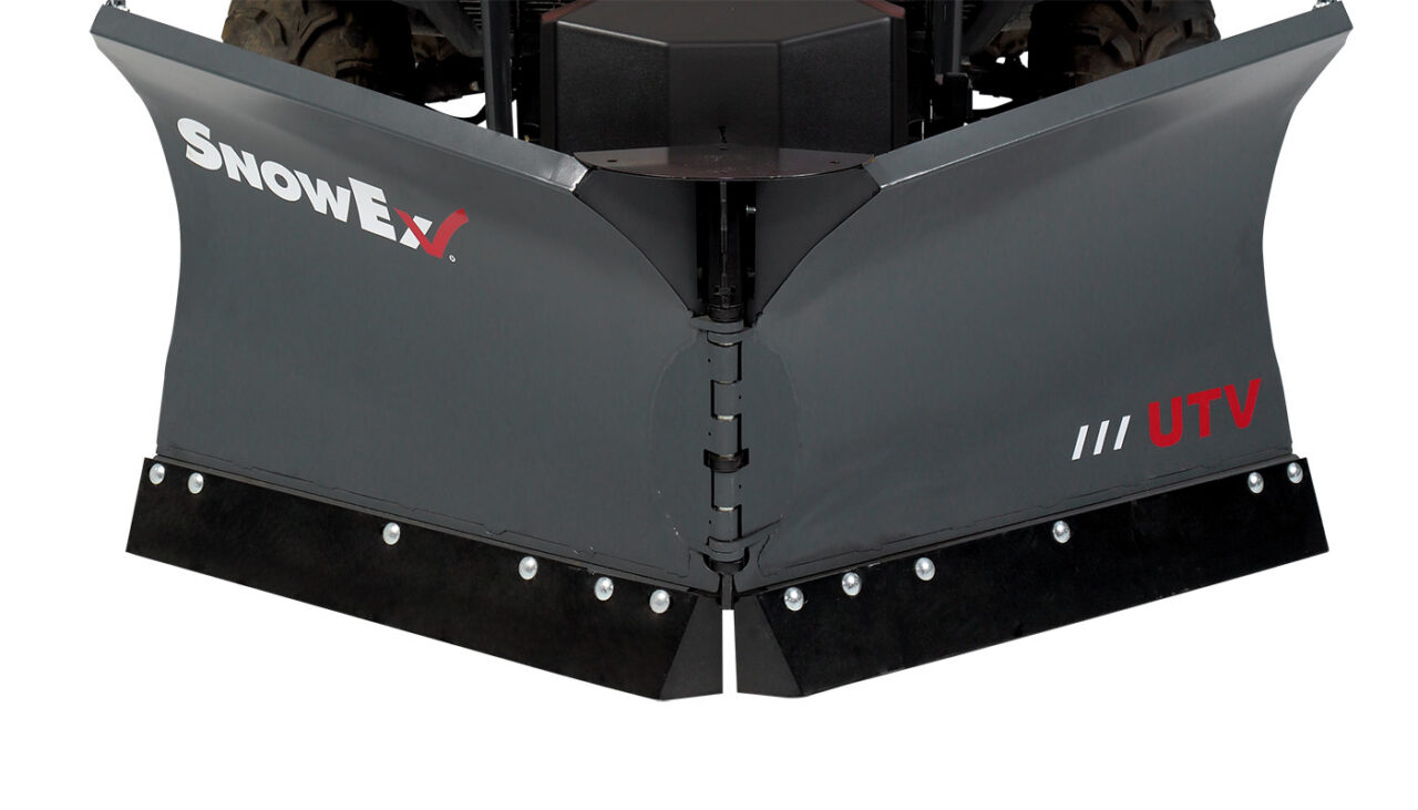 heavy-duty utv v-plow adjustable center