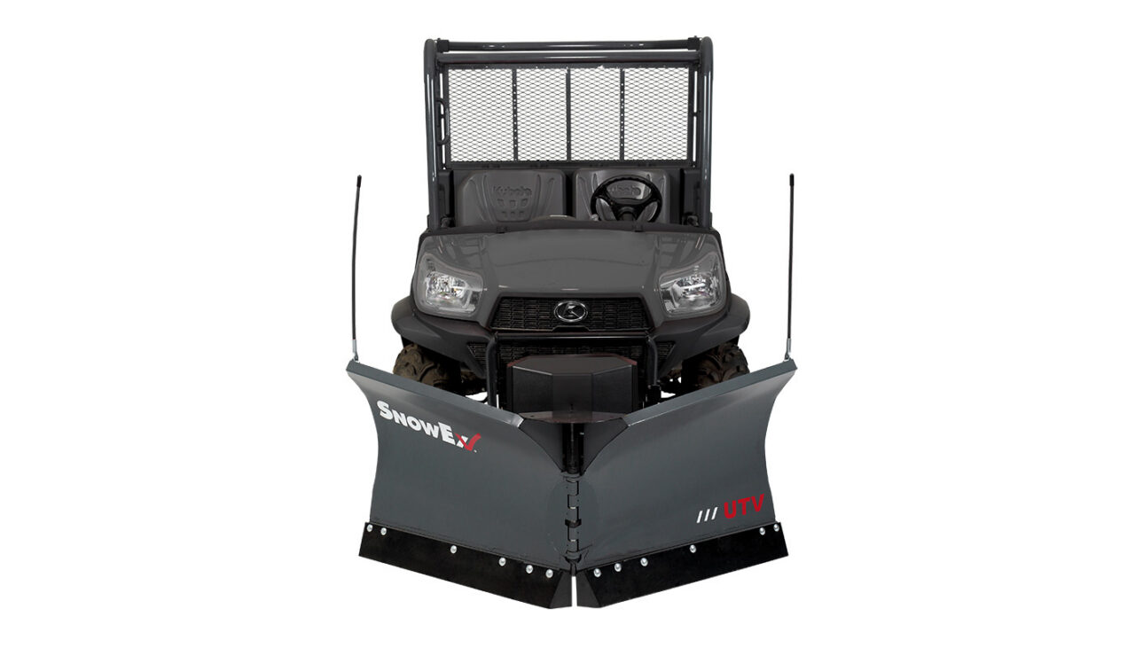 heavy-duty utv v-plow v-position