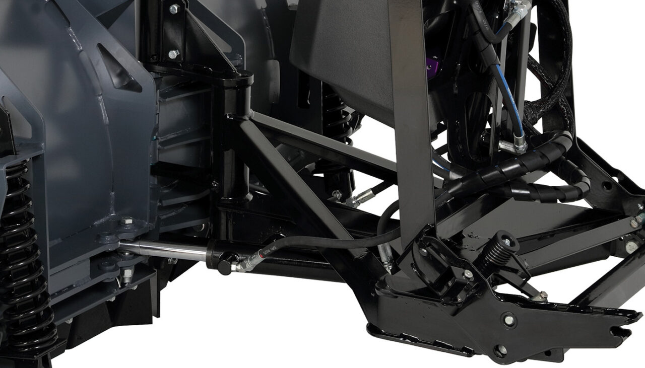heavy-duty utv v-plow double acting cylinders
