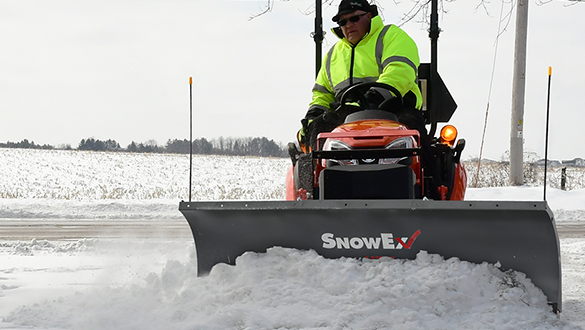 SnowEx Straight Blade for Sub-Compact Tractor