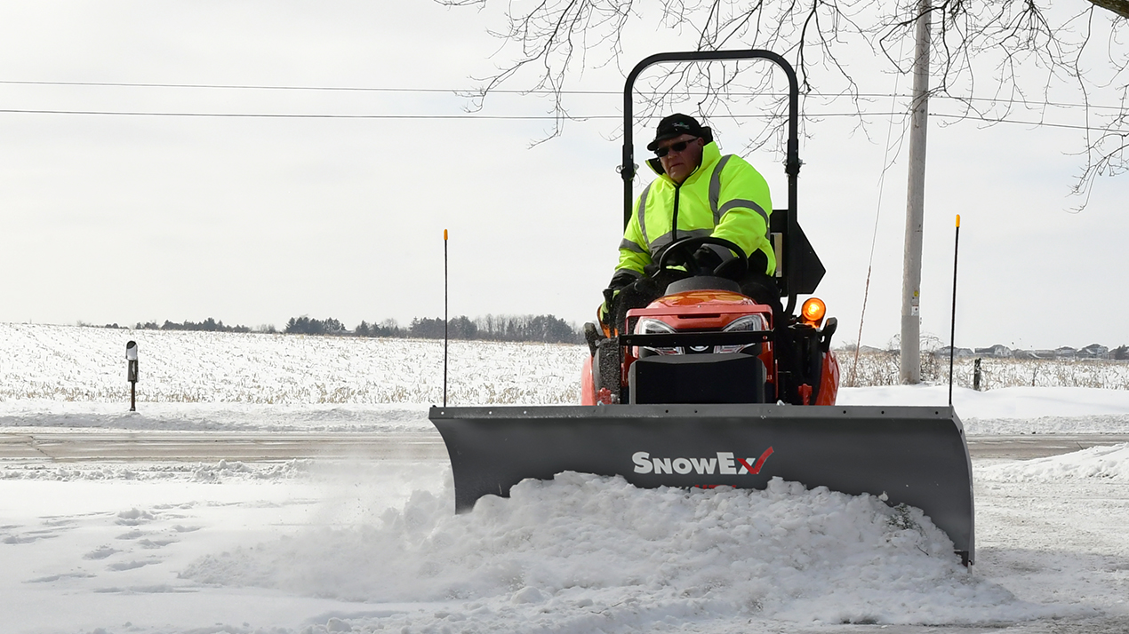 SnowEx Straight Blade for Sub-Compact Tractor