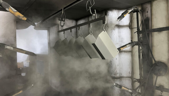 snowex powercoat process for snowplows