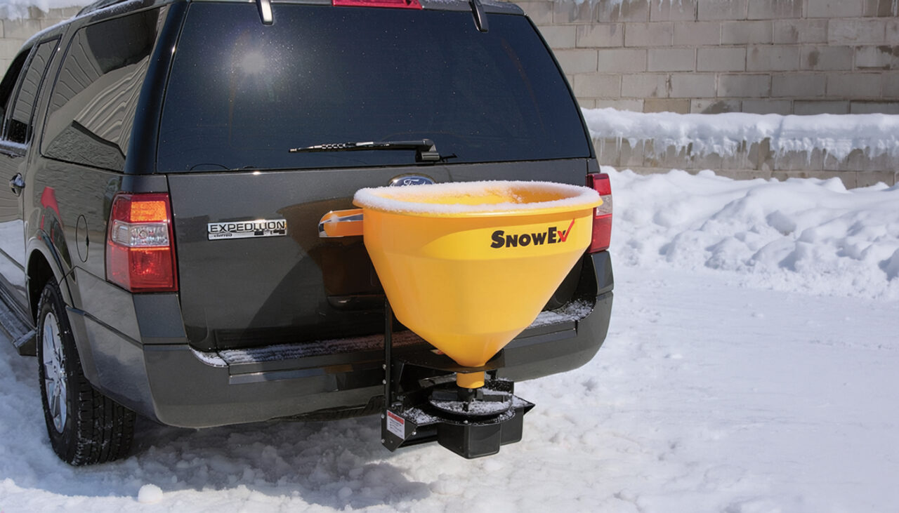utility spreader on suv